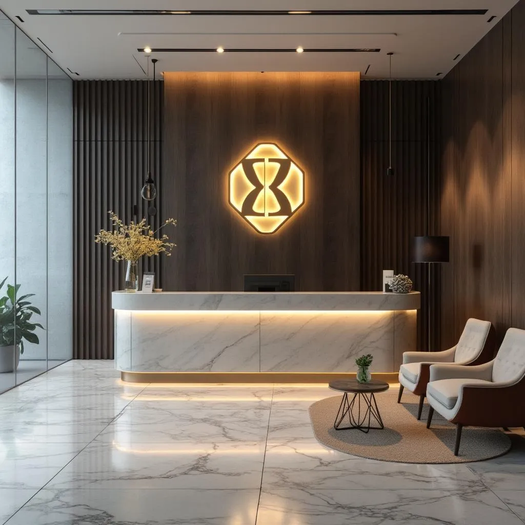 Recepción de las oficinas